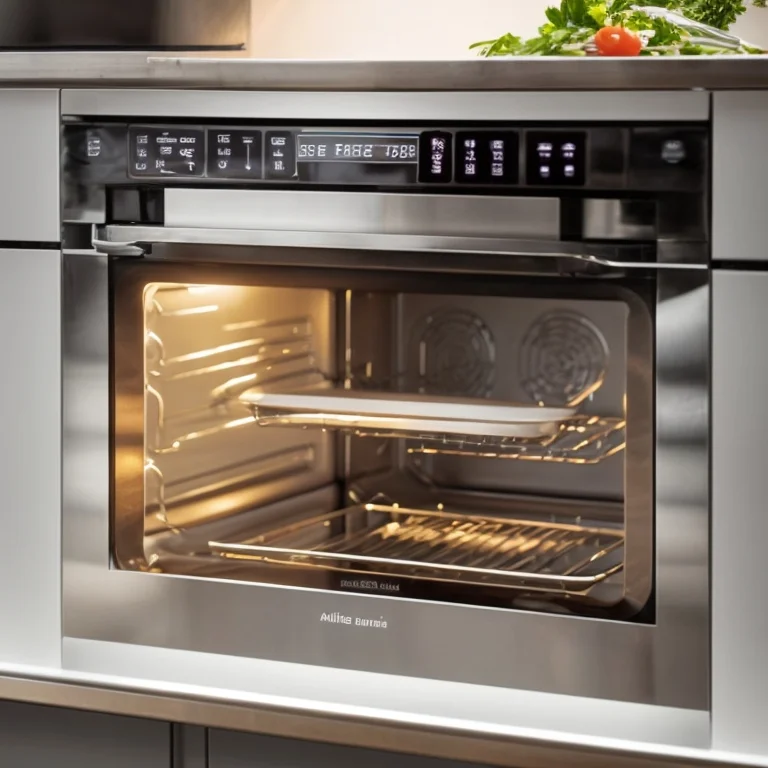 AI-Ofen mit Display und Sensoren